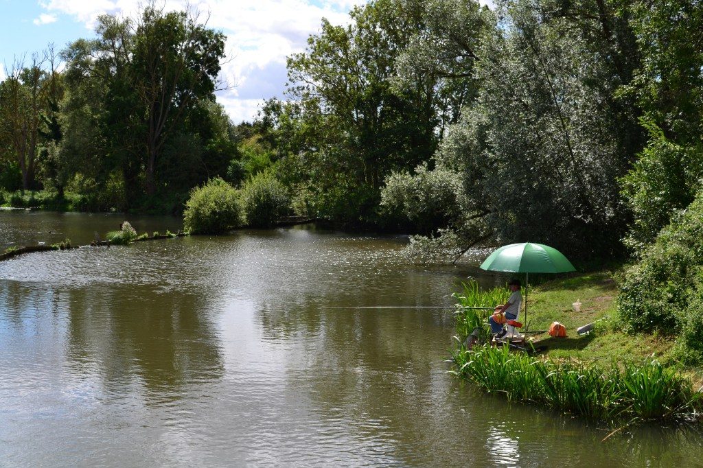 pêcheur en été vivier omignon