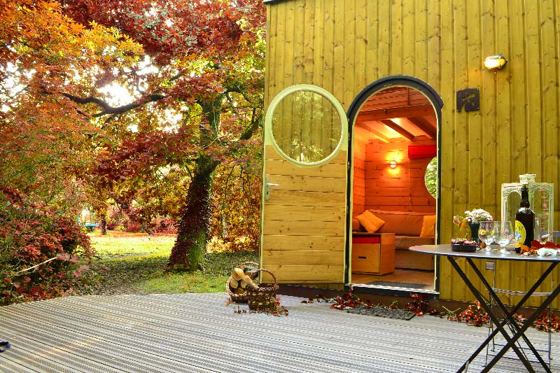 weekend amoureux dans un carré d'étoiles avec sauna