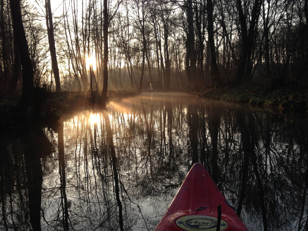 canoe en amoureux dans le nord