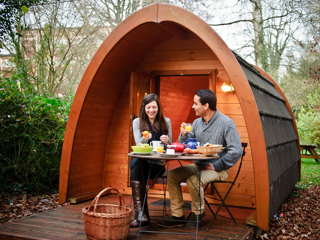 weekend insolite en amoureux en cabane pod avec petit-déjeuner