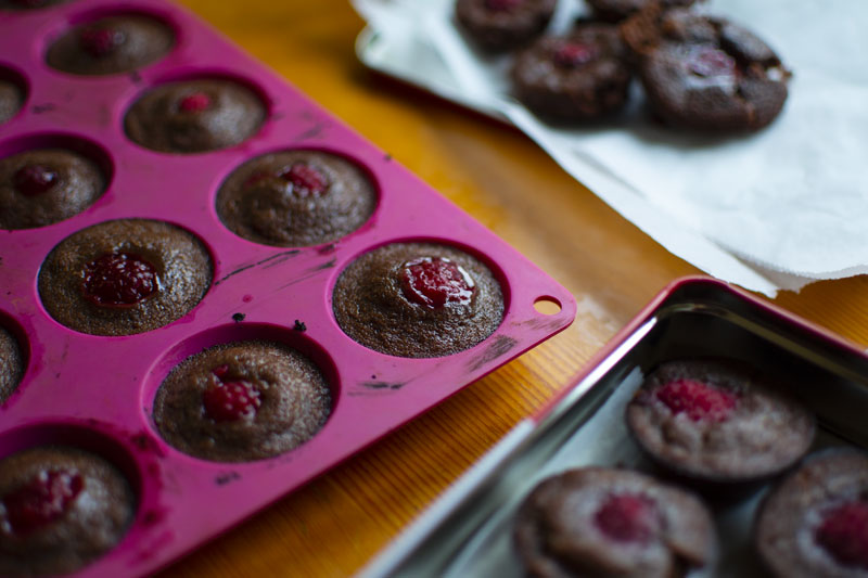 moelleux chocolat framboise